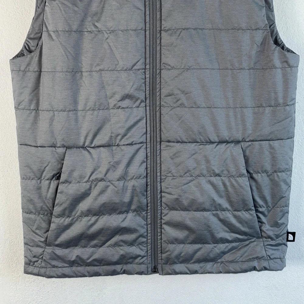 The North Face Men's Bombay Light Grey Zip Lightweight Puffer Vest Sz S